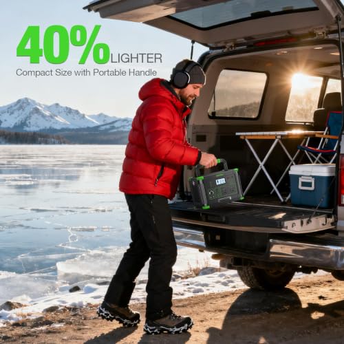 Image of 1000W Solar Generator with 200W Solar Panel Home Emergency Power Supply