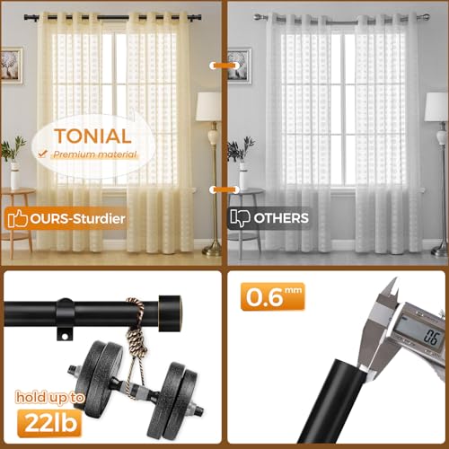 Tonial Black Curtain Rods 2 Pack thumb #7