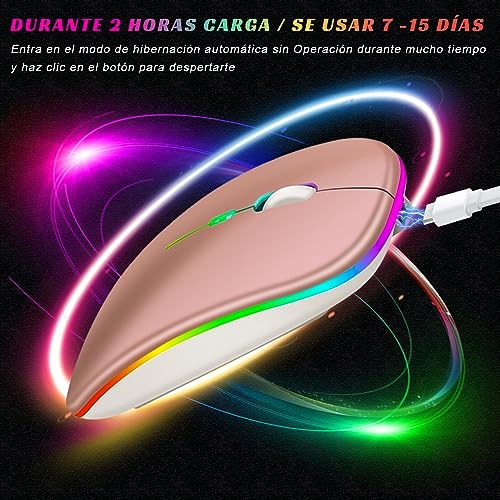 Mouse De Computadora, Personal Computer mouse rosa Marca DQST (2)