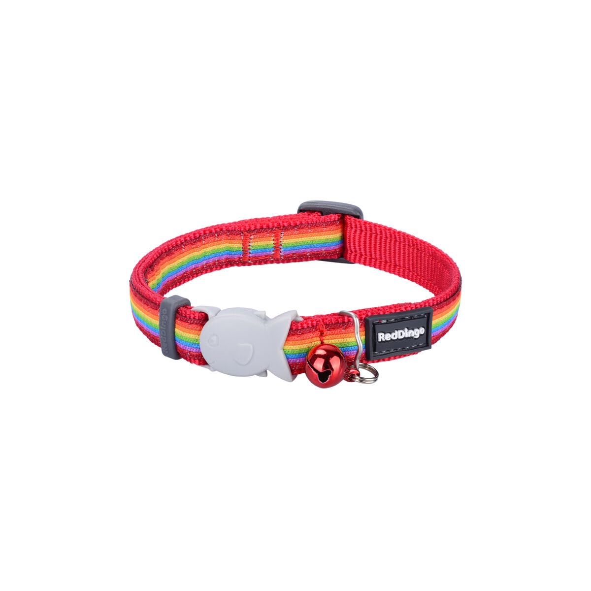 Red Dingo Dog Collar Style Rainbow 31-47 cm