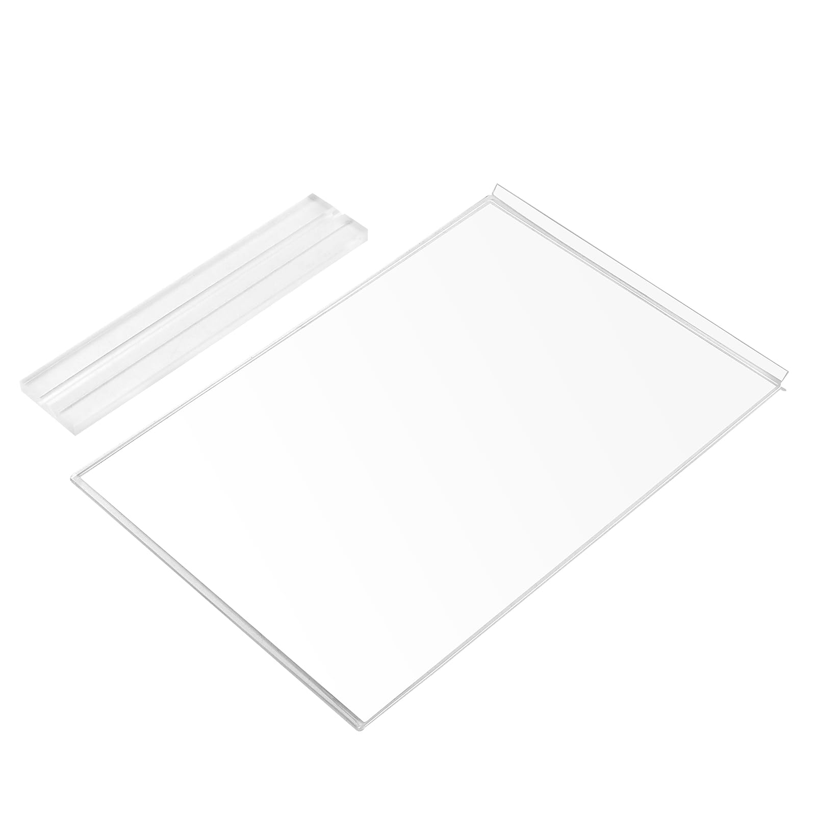 LEXININ 10 Pack A4 Acrylic Sign Holder, T Shape Clear Plastic Acrylic Table Stand, Menu Display Frame Stand for Menu, Poster, Documents - Image 4