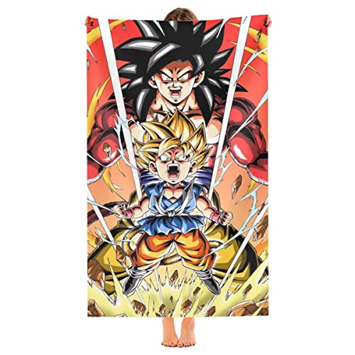 XAMBB Serviette de Plage Dragon Ball ,Drap de Plage à Séchage Rapide 75x150CM, Serviette de Voyage Légère et Portable, 75 x 150 cm Cover