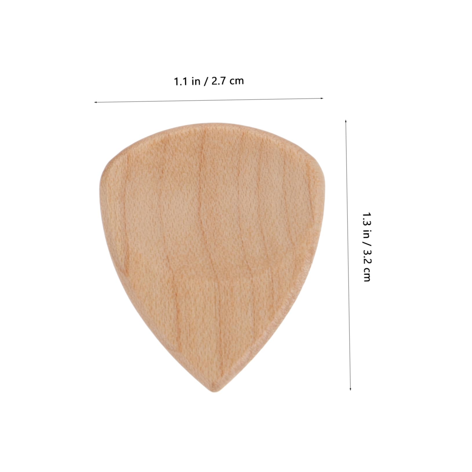 BESTonZON 20 Piezas Púas De Madera Para Guitarra Delicadas Púas De Guitarra Castañuelas Para Niños Púas De Bajo Selecciones De Ukelele Eléctrico Púa De Madera Accesorios Eléctrica