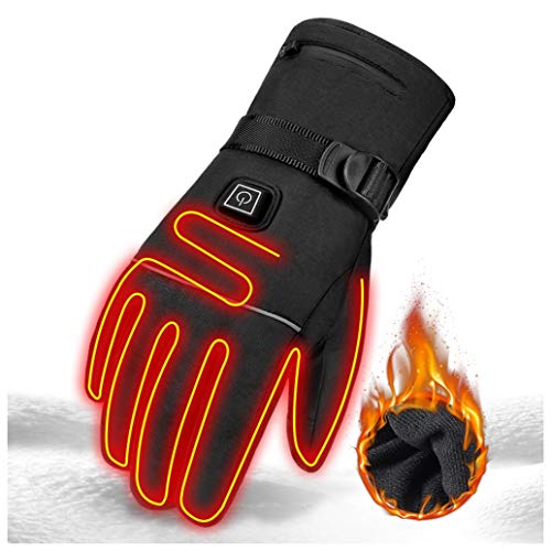 GHJL Elektrische Beheizte Beheizbare Handschuh Wiederaufladbar Winterhandschuhe Herren Damen Wasserdicht&Winddicht Warm, Ideal Für Arbeiten Im Freien Skifahren, Motorrad, Jagen Cover