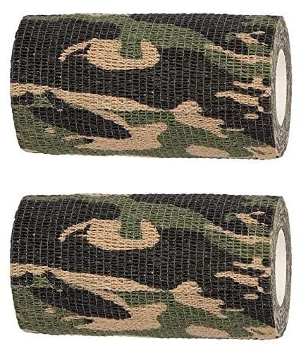 Image of A-Tape Breathable Self Adhesive Cohesive Bandage for Humans & Pets (Dogs, Cats, Birds) -Sports, Wrap, Athletic, Non Woven First Aid Medical, Wrist, Swelling (10 cm X 4.5 mtr) (Pack Of 4, Army)