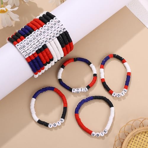 Taouzi Surfer Heishi Bracelets for Women Bulk Handmade Stackable Stretch Friendship Bracelets Christmas Jewelry Gifts for Women4