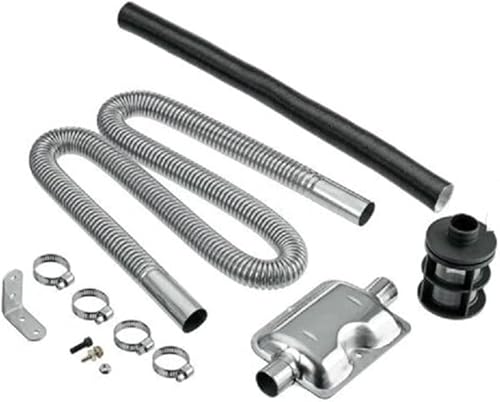 Silenciador de escape, tubo de escape de acero inoxidable mejorado y kit de silenciador para estacionamiento, calentadores diésel de aire, kit de