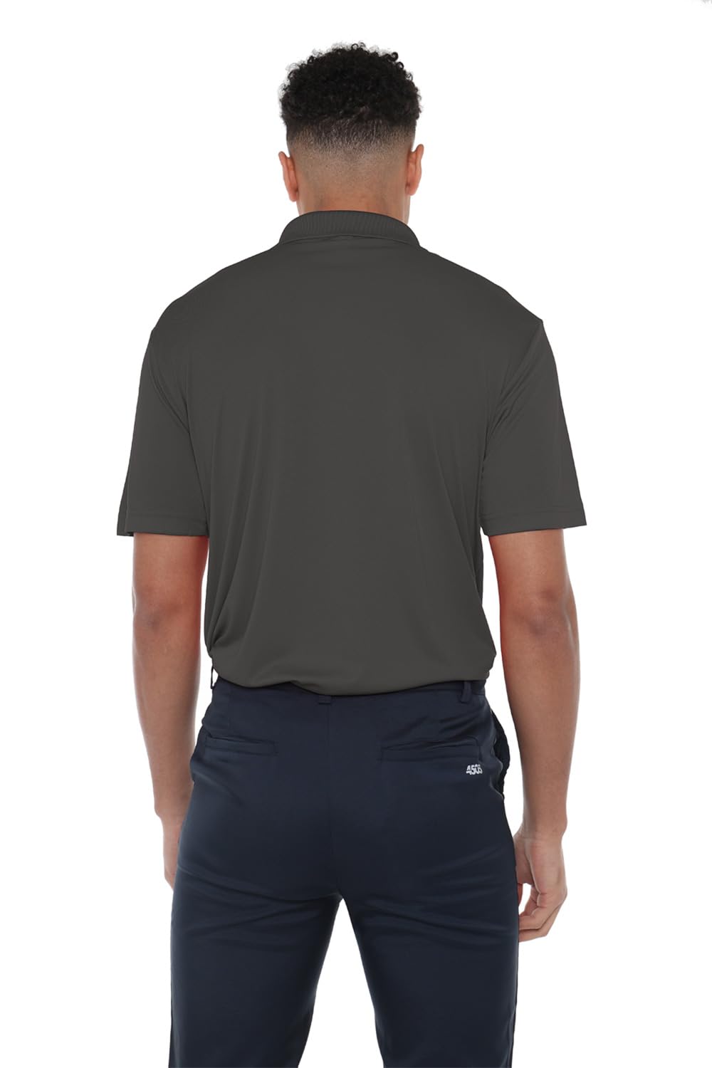 Campus Lab Bowling Green State University Adult Men's Polo Left Chest Logo, Charcoal, Large