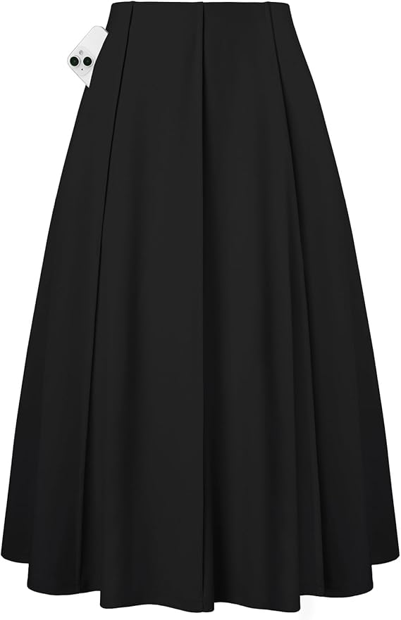 Women's Pleated Midi Skirt