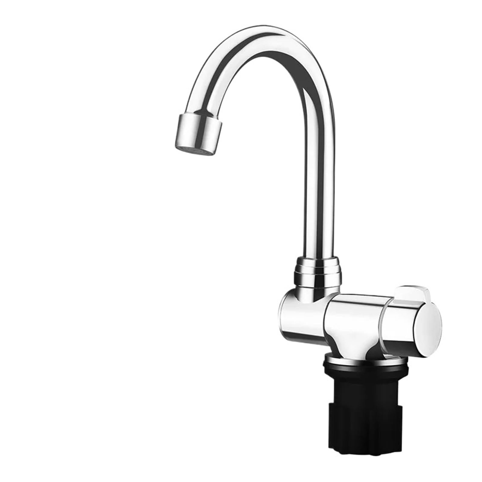 Caravan Folding Tap 360 Rotating Sink Tap Kitchen Bathroom RV Marine Cold and Hot Water Tap Boat Motorhome Camper Accessories(Cold and Hot Faucet)
