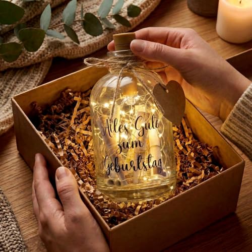 Bouteille décorative lumineuse pour envelopper de l'argent de façon créative - 6