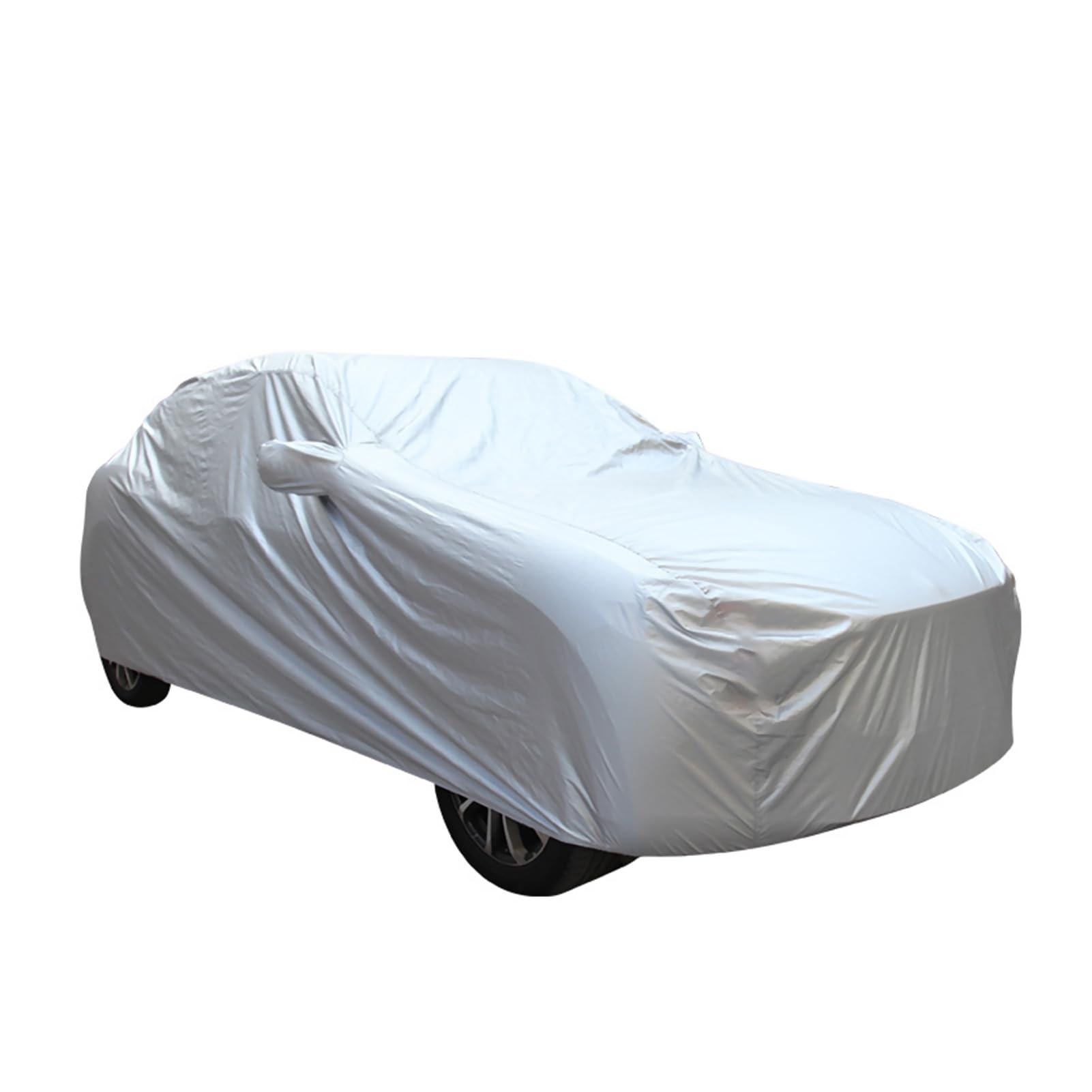 Beaunety Full Car Cover, Multiple Sizes PEVA Single-Deck Weatherproof Outdoor Full Cover, UV Sun Protection Outdoor Car Shade Cover for Automobiles, Dust Resistant Shield(YXXL-5.2 * 1.9 * 1.85)