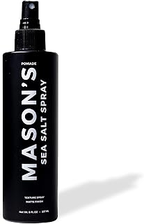 Mason’s Pomade Sea Salt Spray for Men and Women - Texturizing Hair Spray with Aloe & Argan Oil - Lightweight, Non-Sticky for Beach Waves, Volume & Texture - Mountain Rain Scent - 8 oz