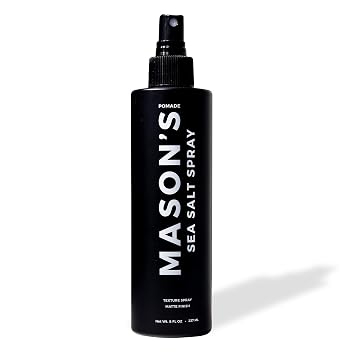 Masons Pomade Sea Salt Spray for Men and Women - Texturizing Hair Spray with Aloe & Argan Oil - Lightweight, Non-Sticky for Beach Waves, Volume & Texture - Mountain Rain Scent Hair Care - 8 oz