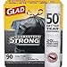 Glad Large Drawstring Trash Bag, Black, 90 Count