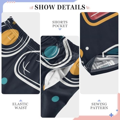 ZZXXB Chemistry Experiment Print Boys Long Pants Soft Trousers Elastic Waist Kids Lounge Bottoms with Pockets S-XL4