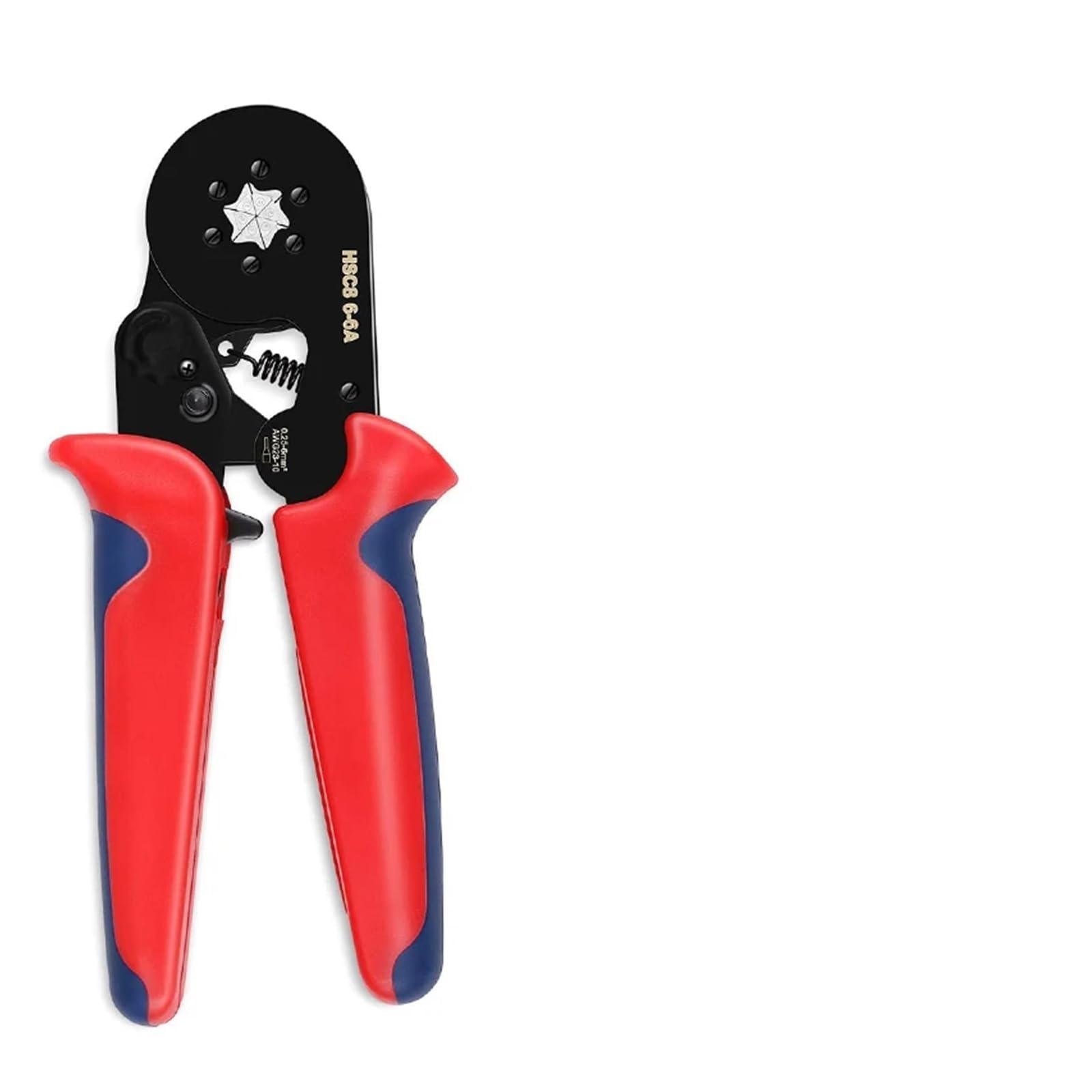 Ewsdsfs Hsc8 6-6A Ferrule Crimping Tool Kit Hexagonal Sawtooth Self-Adjustable Ratchet Wire Terminals Crimper With 1900 Set(Hsc8 6-6A)