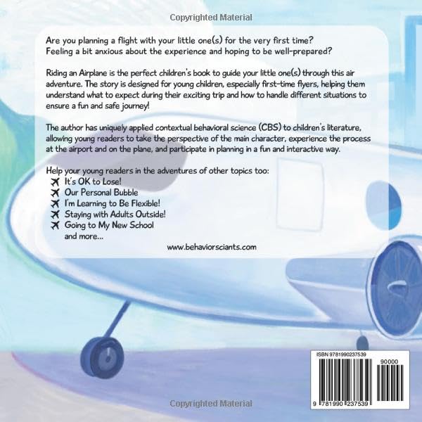 Riding an Airplane: A Children's Book to Prepare Young Children for Their First Flight and More! (Behavior Science Children's Books - New Experiences) - Image 2