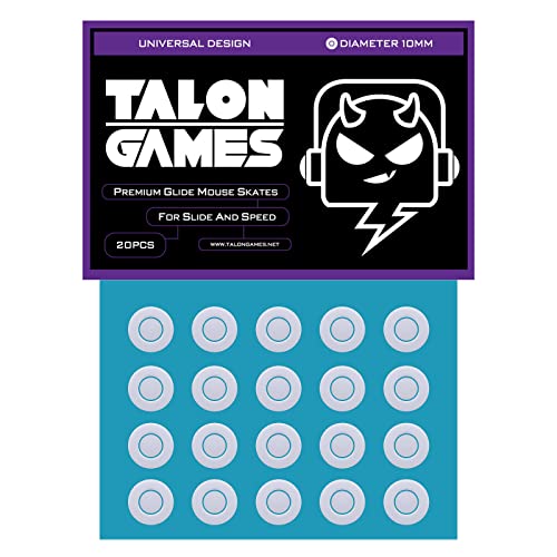 TALONGAMES マウスソール 汎用 10mm 円形プレミアム グライド マウススケート...