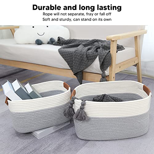 Panier de corde en coton tressé durable pour une décoration intérieure épurée