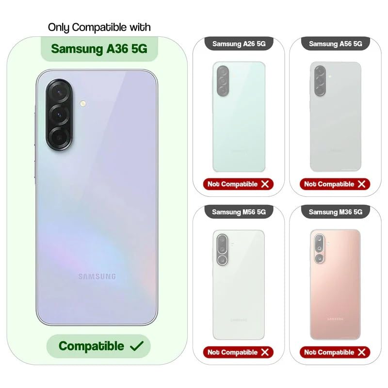 Image of Bintage CASE Dual-Leather Mac Safe Design Phone Case| Soft Touch Finish | Full Camera Protectection Back Cover Compatible for Samsung A36 5G / A56 5G - White & Matelic Grey