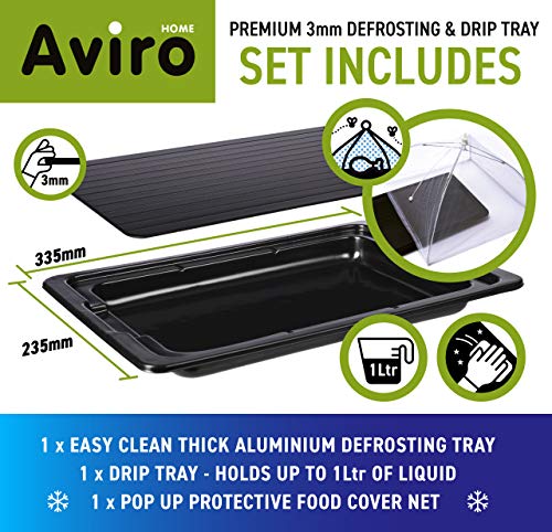 Piastra scongelante con set vassoio raccogligocce