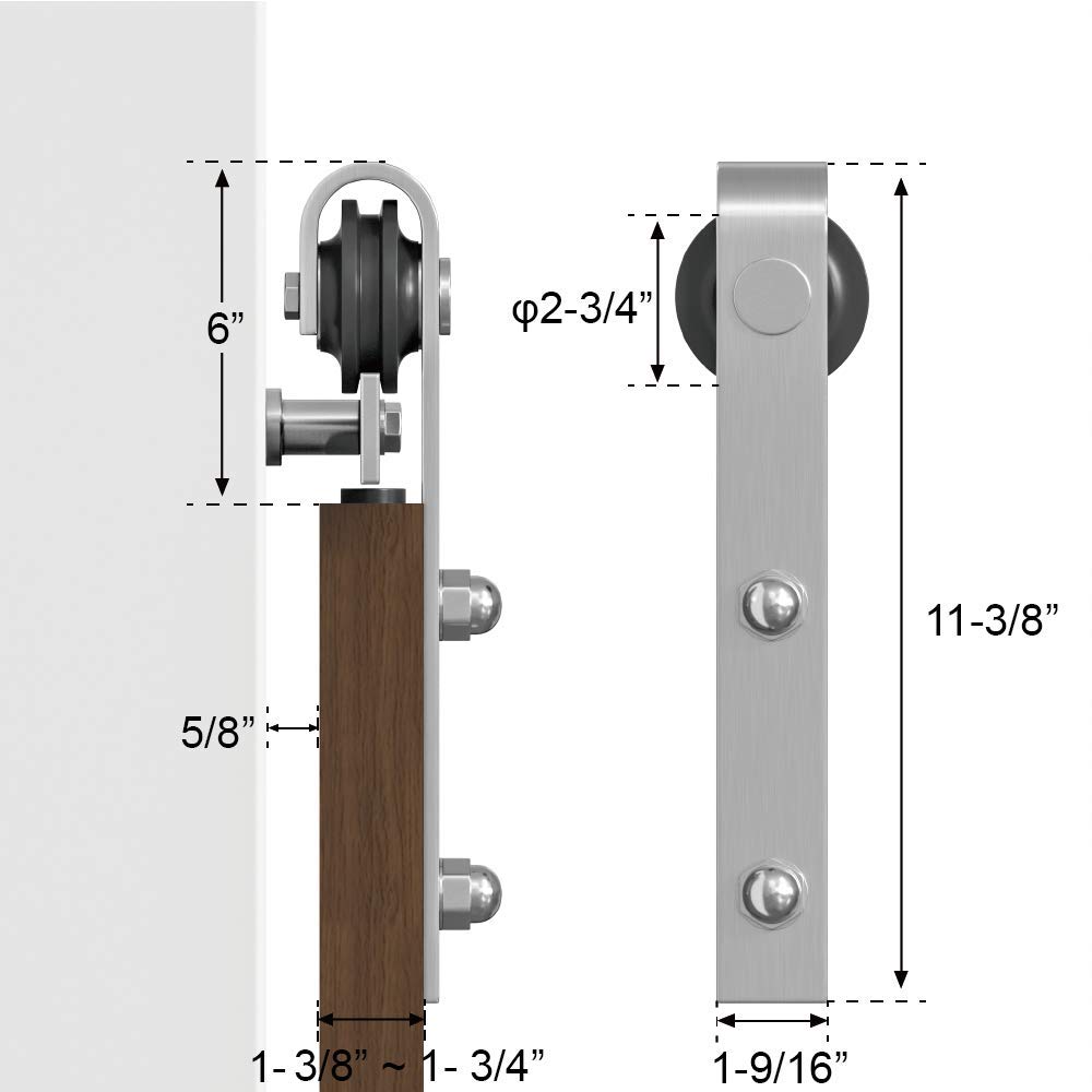 Buy WINSOON Modern Classic Indoor 304 Stainless Steel Double Sliding
