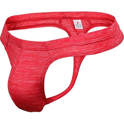 Dasongff Tanga Herren Bequeme Modal Slips String Sexy Low Rise Tanga Unterwäsche Männer Jocks String-Tangas Panty Atmungsaktive Cover
