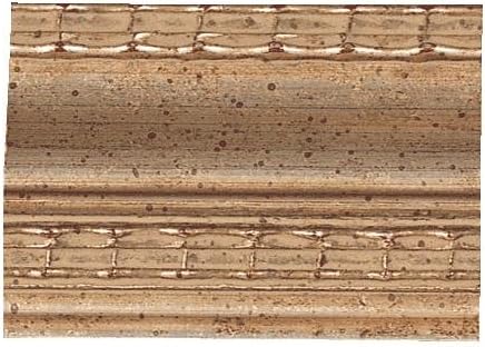 Picture Frame Moulding (Wood) 100ft Bundle - Traditional Silver Finish - 1.5" Width - 1/2" Rabbet Depth