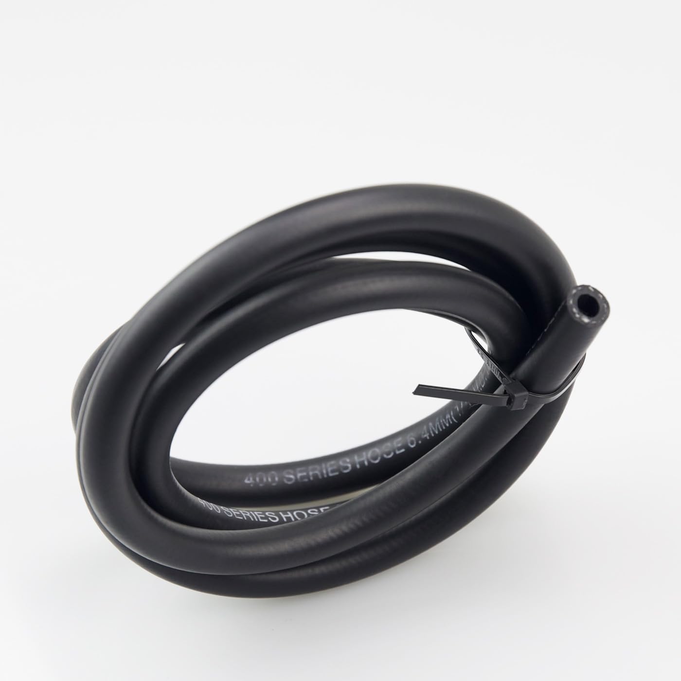 Tuyau de carburant à poussoir noir - 4 AN NBR compatible avec système de carburant, E85, E10, huiles, éthanol, lubrifiants et liquide de refroidissement (1,5 m, AN4, ID 1/4)