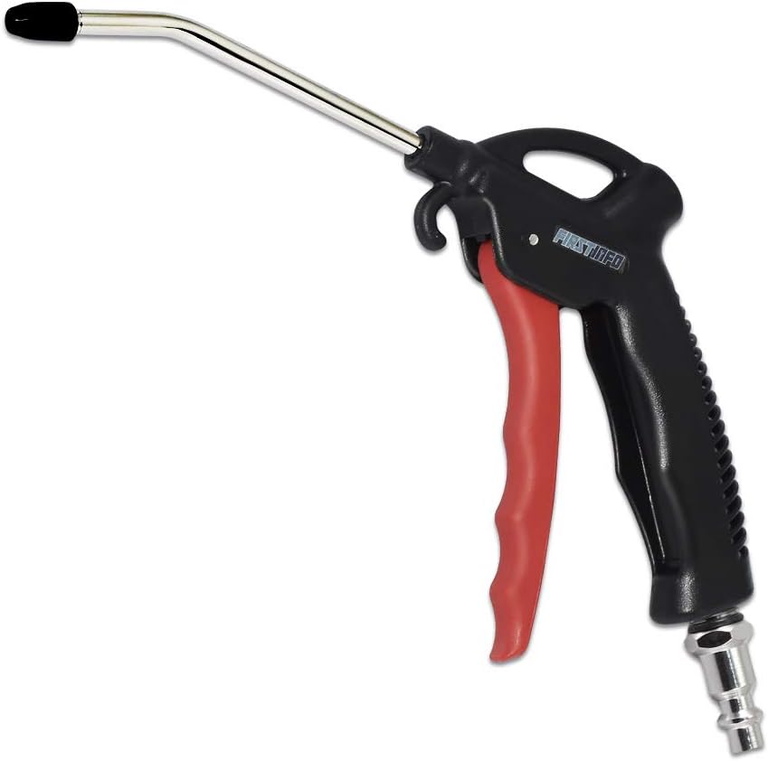 FIRSTINFO A18512US Lightweight | High-Pressure 170psi | Taiwan Air Blow Gun with 5.5 Inch Steel Adjustable Air Flow Nozzle | Over 30 Nozzles Available