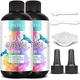 UV Resin Kit Clear Crystal for Jewelry Making 400g, Hard Type UV Epoxy Resin Glues Craft Kit for Molds with Starter Tool Kit by puduo