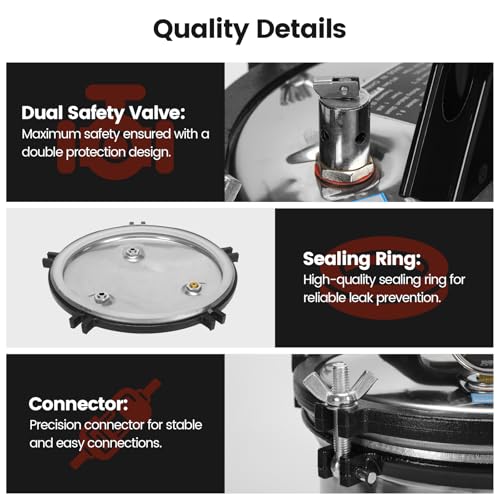 8L Portable Steam Autoclave for Laboratory Tool Cleaning, 304 Stainless Steel, Dual Fuel (Electric & Coal), Dry-Burn Protection, YX-280B