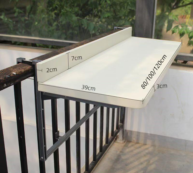 Table de balcon pliante résistante aux intempéries et durable