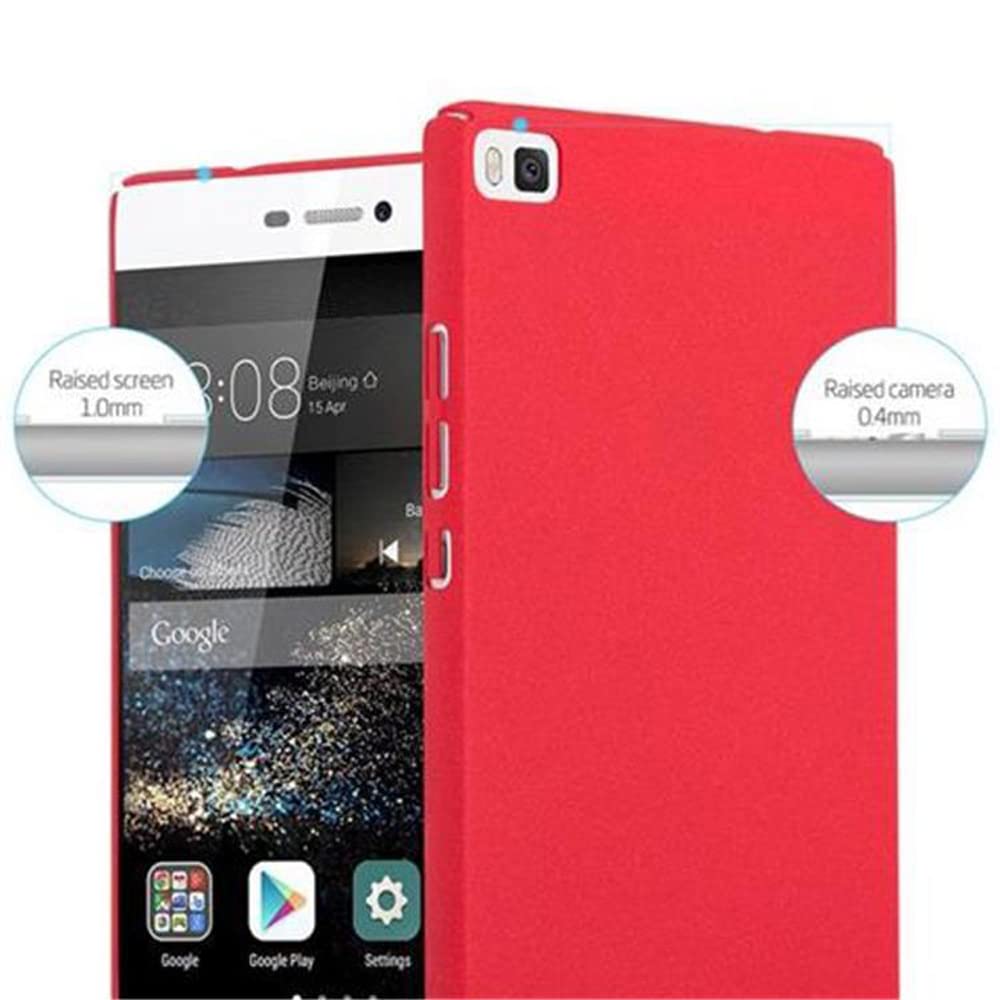 Cadorabo - Custodia Per Samsung Galaxy J5 2017 In Frosty Rosso - Rigida Cover Protettiva Sottile Con Bordo Protezione - Back Hard Case Ultra Slim Bumper Antiurto Guscio Plastica