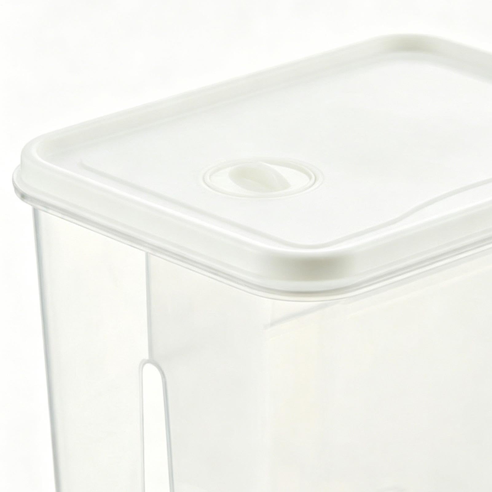 Dispenser per bevande per frigorifero, 8 l, con 2 rubinetti, a prova di perdite e a prova di temperatura, contenitore per bevande, per limonata, succhi, cocktail, sangria, bevande calde e fredde