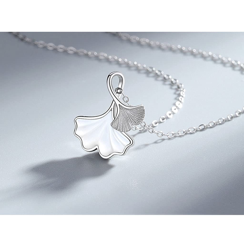 Collar de mujer con colgante de clavícula de ley con piedra de topa, rosa exquisita para (juego de caja de regalo)
