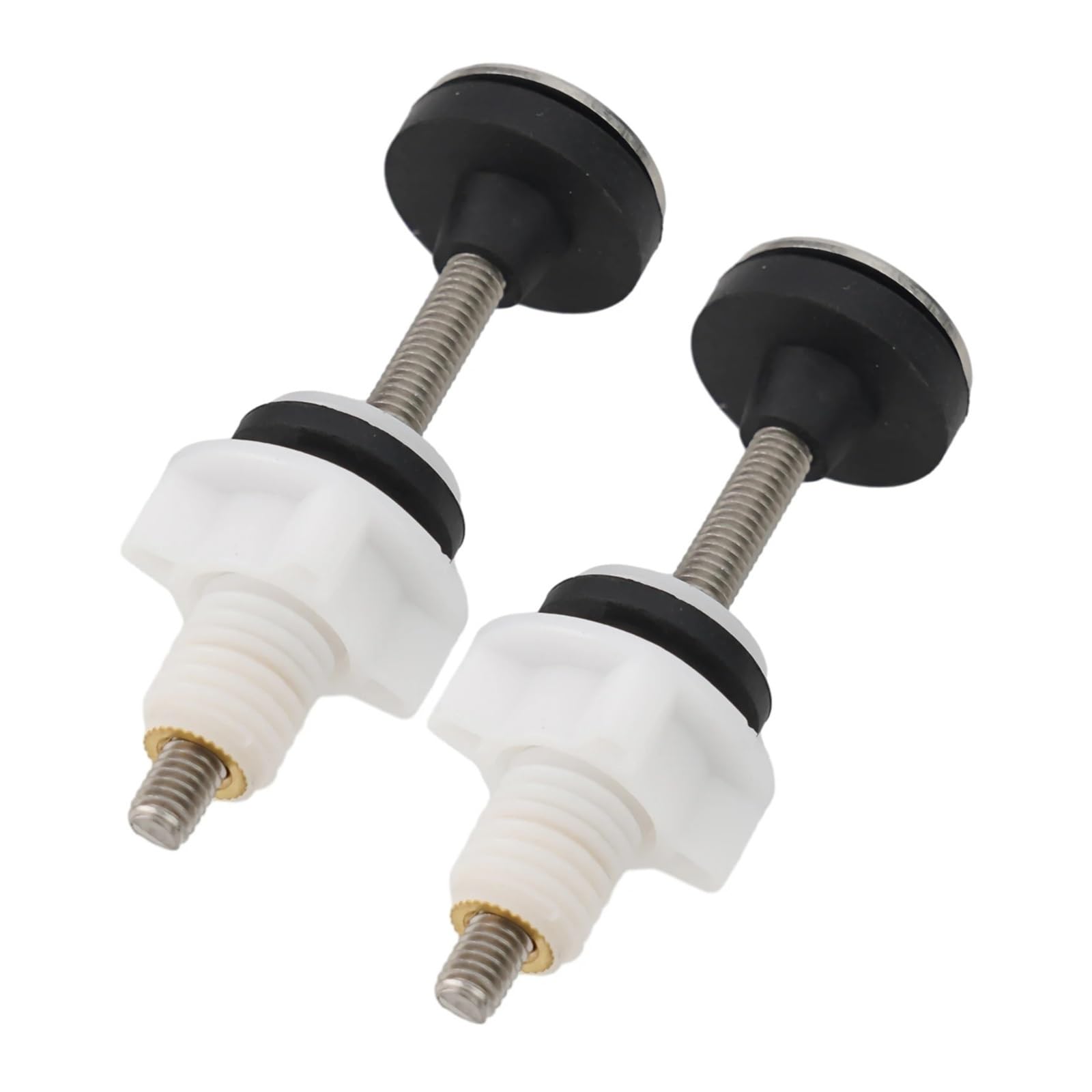 Toilet Seat Screws, 4pc Easy to Use Cistern to Pan Fixing Fitting Sealing Kit Stainless Steel Bolts Stable