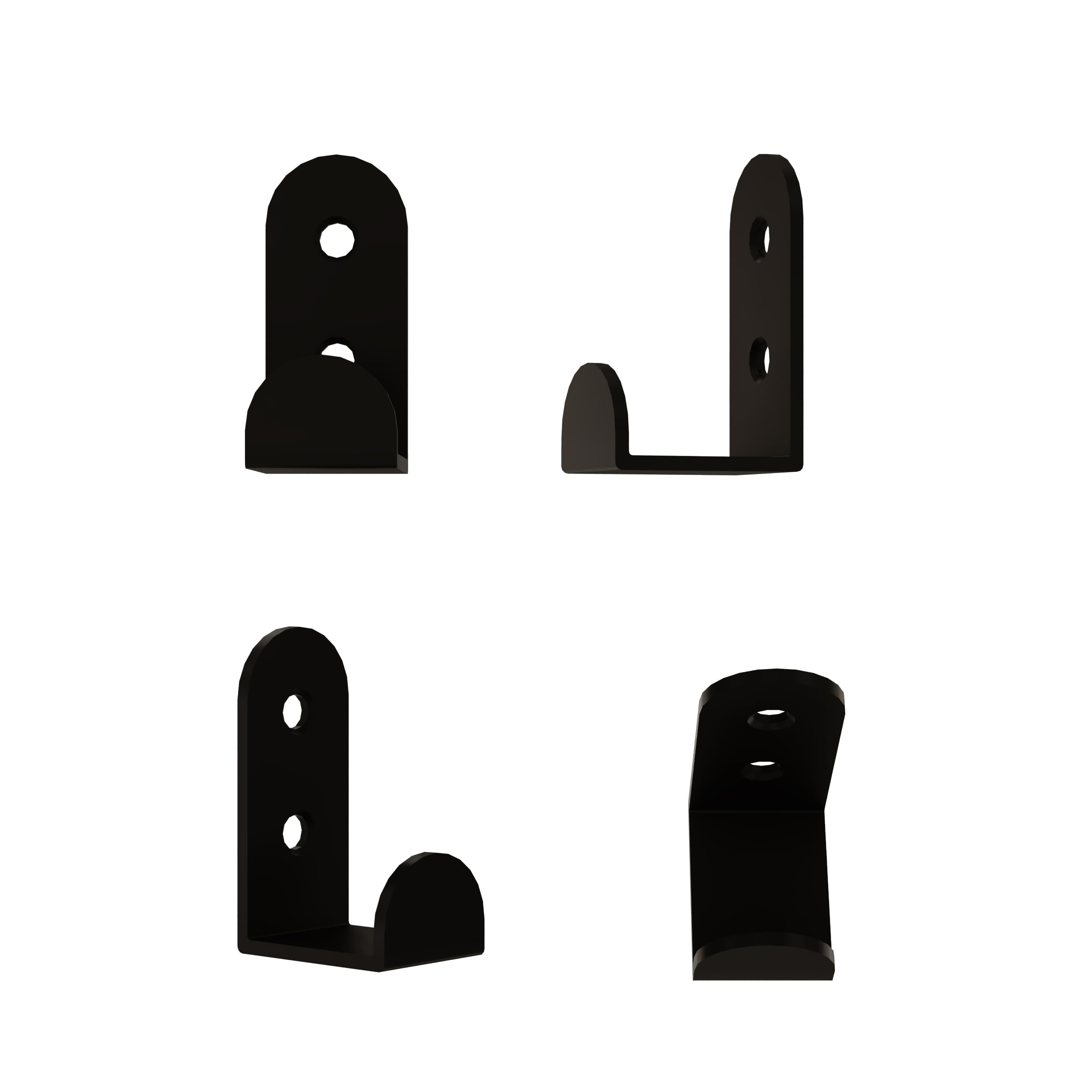 Decortie Leny Metal Round Hanger Set Of 3 - Black
