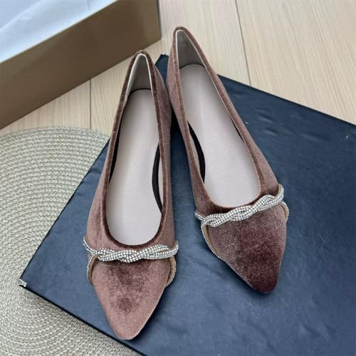 Image of Stunner Womens Flats Fashion Pointed Toe Bowknot Ballet Flats Cute Slip On Dress Flats Comfortable Party Wedding Flats2