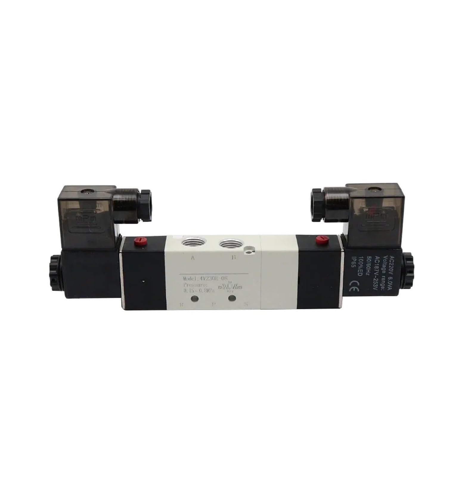 Électrovanne pneumatique 4V230E-08 AC 110V pour stopper un vérin en milieu de course sans coupure