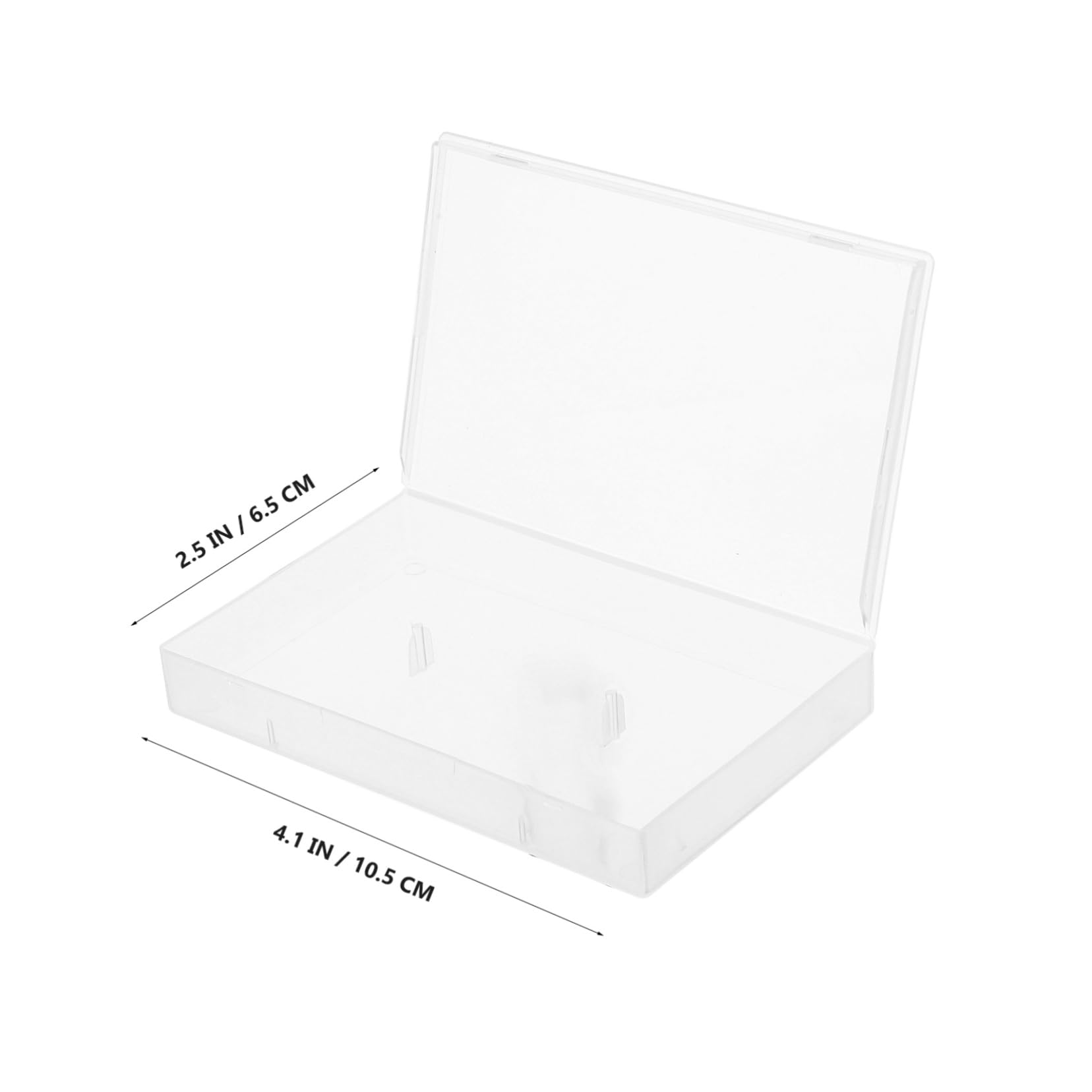 ERINGOGO 6Pcs Semi Transparent Audio Cassette Storage Case Lightweight Plastic Tape Organizer for Easy Access and Protection for Home and Office Use