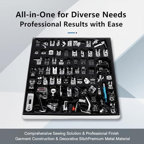 Kit multifuncional 32 piezas pies para máquina de coser miniatura 2