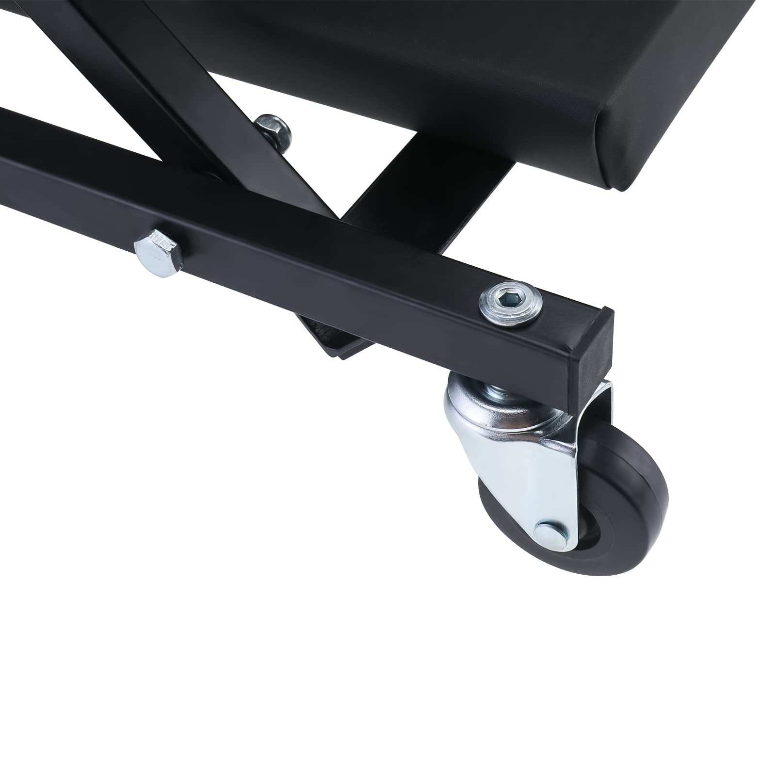 BOOMSTART Taburete de taller 2 en 1 de hasta 150 kg, plegable 360 °
