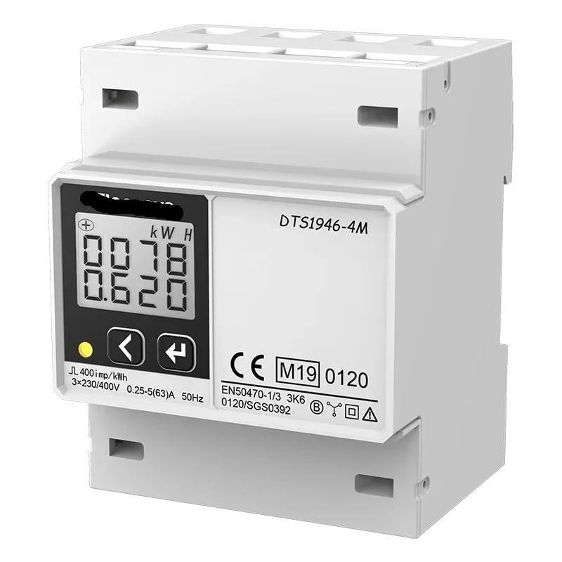 DTS1946-4M, MID Power Energy KWh Meter, AC 3 Phase RS485 DIN Rail Electricity Consumption Multimeter, for Solar Inverter