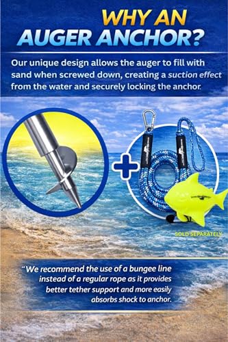 New SandShark Ultimate PWC 3.0 Premium Jet Ski Anchor. Shallow Water Anchor Pole. JetSki Accessory / PWC Anchor. Kayak Anchor Kit for Beach & Sandbar. Compact, Adjustable 18” to 31” w/ Padded Case.