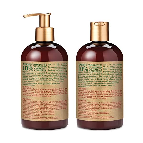 SheaMoisture-Manuka-Honey-Mafura-Oil-Intensive-Hydration-Shampoo-Conditioner-Set-of-2-13-fl-Oz-each Shea Moisture Shampoo and Conditioner Set, Manuka Honey, Mafura Oil, Baobab Oil & Fig Extract, Hydrate + Replenish, Vitamin C, Sulfate Free & Hair Color Safe, Deep Conditioning, 13 Fl Oz Ea