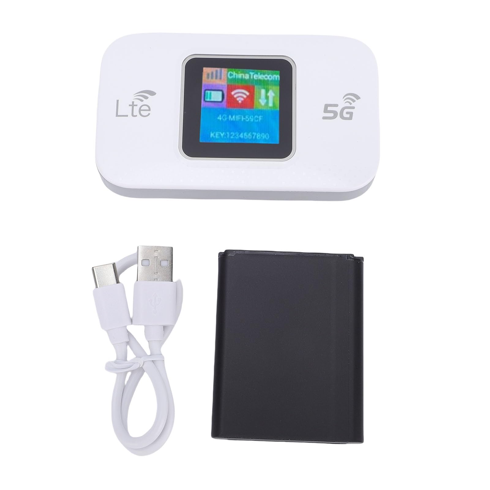 Yctze 5G Hotspot Mobile, Router 300Mbps Multi Device, per Utilizzo | Portatile, Internet ad alta velocità, Fino a 10 dispositivi, Materiale ABS, Uso esterno