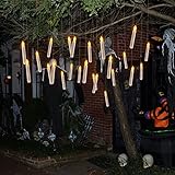 54 Pcs LED Taper Candles with Warm Yellow Flickering Flame Battery Operated LED Taper Candles Lights...