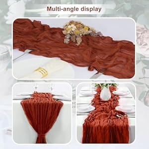 1packterracottacheeseclothtablerunner35x120inch10ftrusticgauzecheeseclothtablerunnersheercheeseclothtablerunnersforweddingpartybridalshowerdecoration Urban Country Home Decor 1 pack terracotta cheesecloth table runner 35×120 inch 10ft rustic gauze cheese cloth table runner sheer cheesecloth table runners for wedding party bridal shower decoration urban country home decor